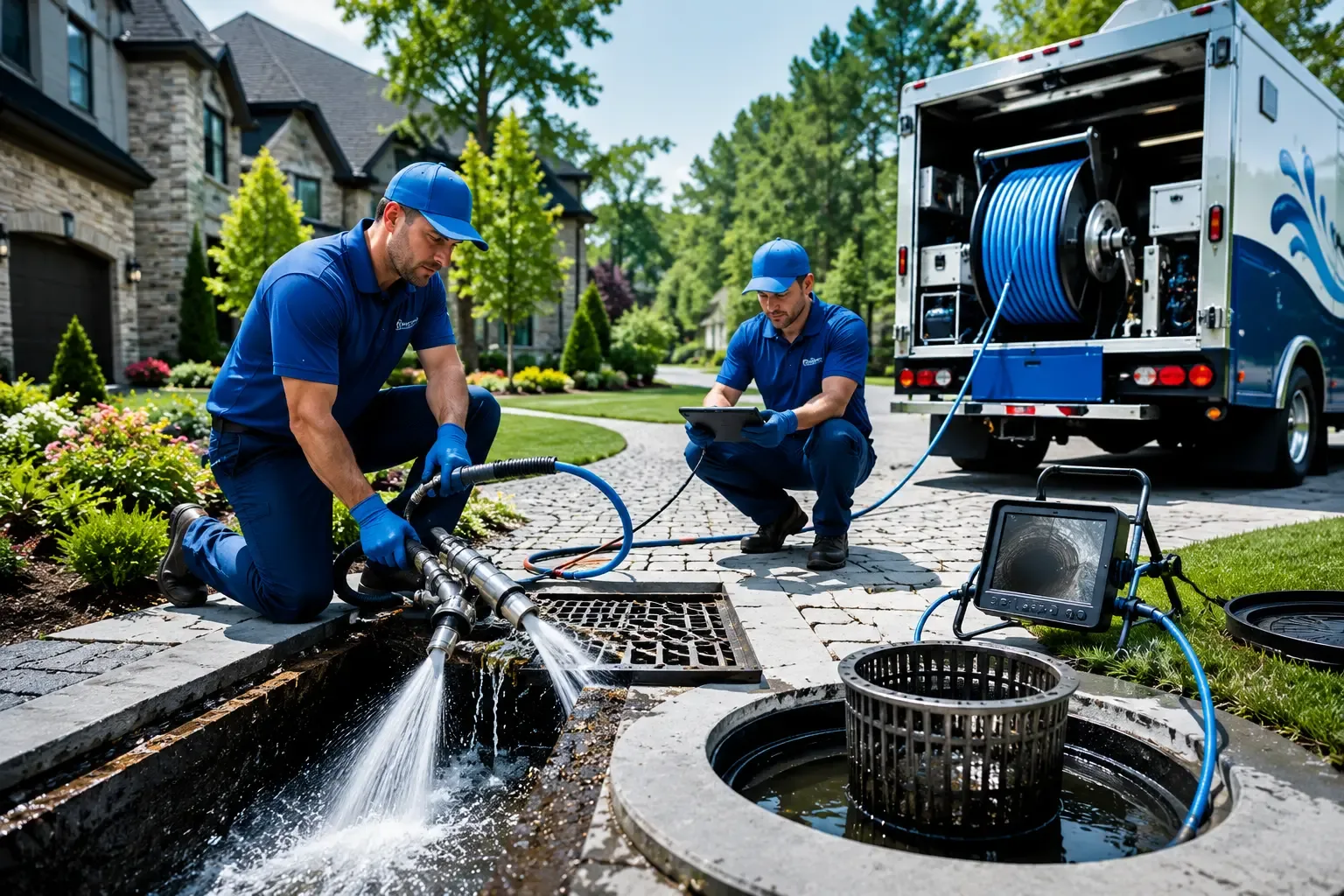 Local outdoor drain cleaning professionals in Bluffs, IL